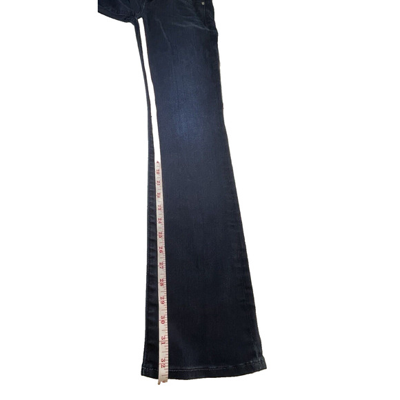 7 for All Mankind Jeans Womens 28 Blue Dark Wash Denim Kimmie Straight Leg - Picture 10 of 12